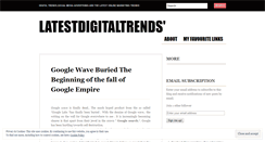 Desktop Screenshot of latestdigitaltrends.wordpress.com