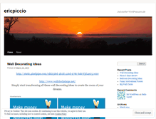 Tablet Screenshot of ericpiccio.wordpress.com