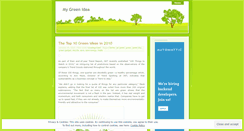 Desktop Screenshot of mygreenidea.wordpress.com