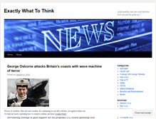 Tablet Screenshot of exactlywhattothink.wordpress.com