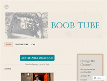 Tablet Screenshot of boobtube.wordpress.com