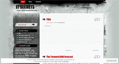 Desktop Screenshot of itsecrets.wordpress.com