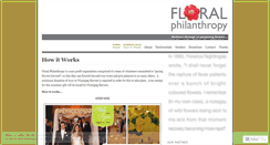 Desktop Screenshot of floralphilanthropy.wordpress.com