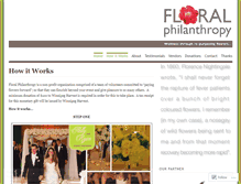 Tablet Screenshot of floralphilanthropy.wordpress.com