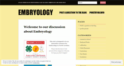 Desktop Screenshot of embryologytalk.wordpress.com