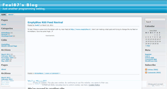 Desktop Screenshot of feal87.wordpress.com