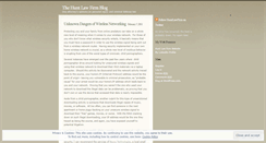Desktop Screenshot of huntlawfirm.wordpress.com