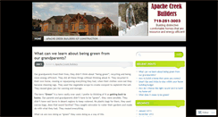 Desktop Screenshot of apachecreekbuilders.wordpress.com