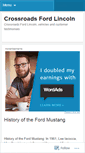 Mobile Screenshot of crossroadsford.wordpress.com