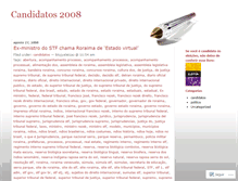 Tablet Screenshot of candidatos2008.wordpress.com
