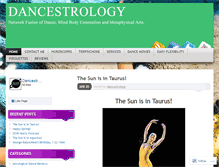 Tablet Screenshot of dancetrology.wordpress.com