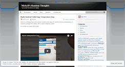 Desktop Screenshot of mickyd.wordpress.com
