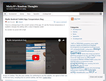 Tablet Screenshot of mickyd.wordpress.com
