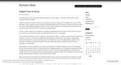 Desktop Screenshot of koreansnow.wordpress.com