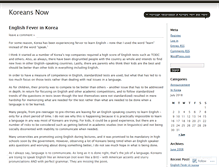 Tablet Screenshot of koreansnow.wordpress.com