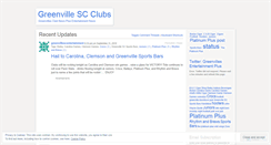 Desktop Screenshot of greenvillescclubs.wordpress.com