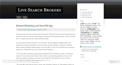 Desktop Screenshot of livesearchbrokers.wordpress.com