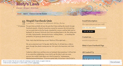 Desktop Screenshot of mistyslaws.wordpress.com