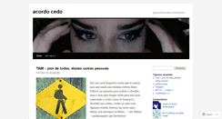 Desktop Screenshot of acordocedo.wordpress.com