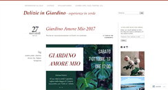 Desktop Screenshot of delizieingiardino.wordpress.com