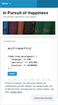 Mobile Screenshot of inpursuitofhappiness.wordpress.com