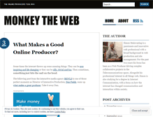 Tablet Screenshot of monkeytheweb.wordpress.com