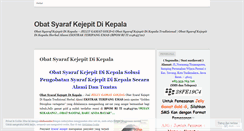 Desktop Screenshot of obatsyarafkejepitdikepalaherbalmujarab994.wordpress.com