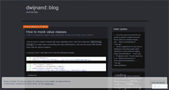 Desktop Screenshot of dwijnand.wordpress.com