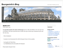 Tablet Screenshot of bourgesinfo.wordpress.com