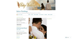 Desktop Screenshot of belizeweddings.wordpress.com