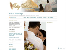 Tablet Screenshot of belizeweddings.wordpress.com