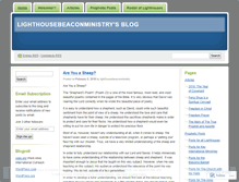 Tablet Screenshot of lighthousebeaconministry.wordpress.com