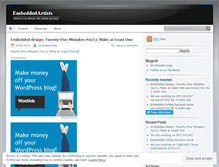 Tablet Screenshot of embeddedartists.wordpress.com