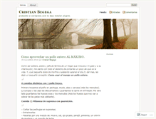 Tablet Screenshot of cristianbegega.wordpress.com
