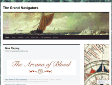 Tablet Screenshot of grandnavigators.wordpress.com