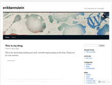 Tablet Screenshot of erikbernstein.wordpress.com