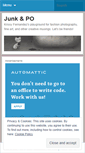 Mobile Screenshot of junkandpo.wordpress.com