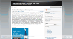 Desktop Screenshot of newhomemarketing.wordpress.com