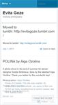 Mobile Screenshot of evitagoze.wordpress.com