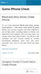 Mobile Screenshot of gameiphonecheat.wordpress.com