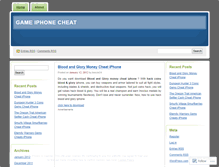 Tablet Screenshot of gameiphonecheat.wordpress.com