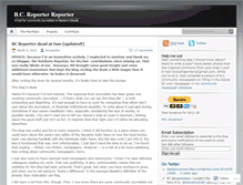 Tablet Screenshot of bcreporter.wordpress.com