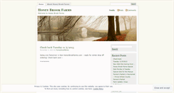 Desktop Screenshot of honeybrookfarms.wordpress.com