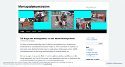 Desktop Screenshot of montagsdemonstration.wordpress.com