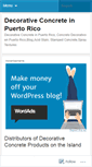 Mobile Screenshot of decorativeconcretepr.wordpress.com