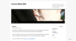 Desktop Screenshot of custommademilk.wordpress.com