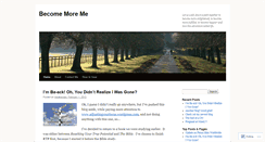 Desktop Screenshot of becomemoreme.wordpress.com