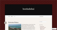 Desktop Screenshot of bestindubai.wordpress.com