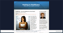 Desktop Screenshot of healinginhealthcare.wordpress.com