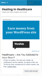 Mobile Screenshot of healinginhealthcare.wordpress.com